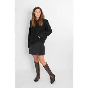 NEW COSSAC classic mini skirt in black